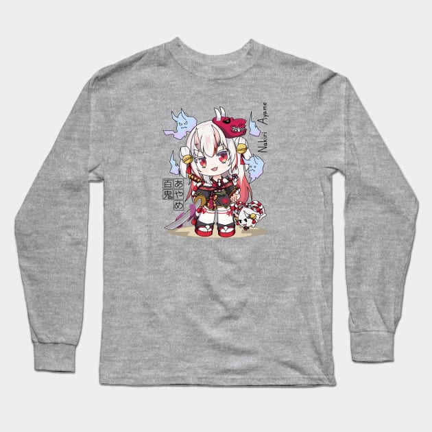 Ayame Hololive Long Sleeve T-Shirt by Ghazinagato